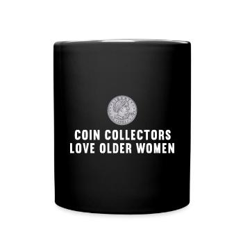 Numismatic Coin Collecting Gift - Full Colour Mug - black - Front