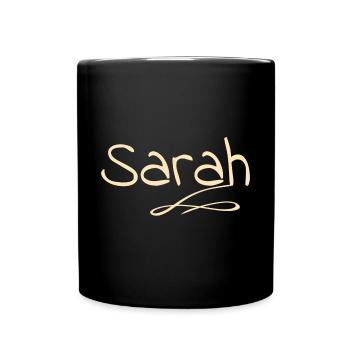 Sarah - Mug uni - noir - Devant