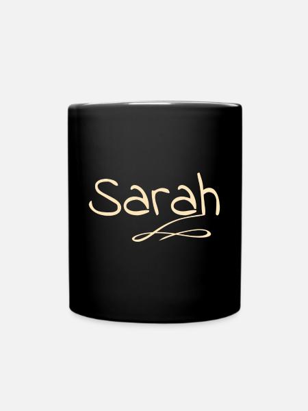 Sarah - Tasse einfarbig - Schwarz