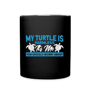 Sea turtles Turtle keeping Sea shell - Full Colour Mug - black - Front