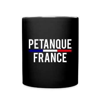 Pétanque France Petanque Frankreich Boule Boccia - Tasse einfarbig - Schwarz - Vorne