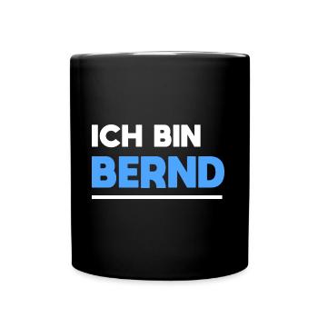 Bernd Name Spruch für stolze Bernds - Tasse einfarbig - Schwarz - Vorne