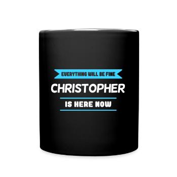 Christopher Name Saying für stolze Christophers - Tasse einfarbig - Schwarz - Vorne