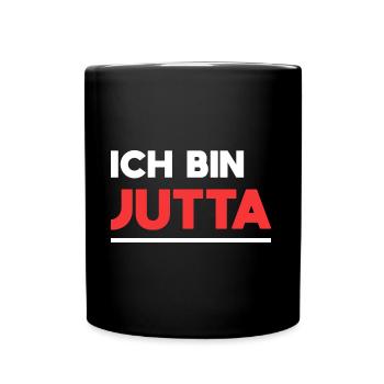 Jutta Name Spruch für stolze Juttas - Tasse einfarbig - Schwarz - Vorne