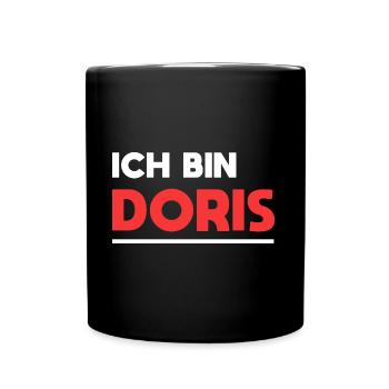 Doris Name Spruch für stolze Doris - Tasse einfarbig - Schwarz - Vorne