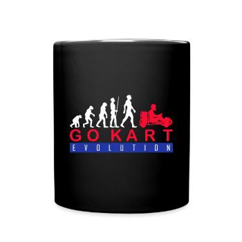 Go Kart Fahren Go-Kart Liebhaber Geschenkidee - Tasse einfarbig - Schwarz - Vorne