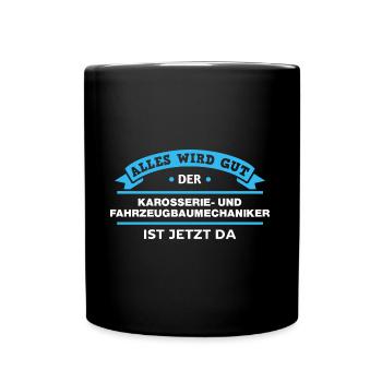 Fahrzeugbaumechaniker Design für stolze Handwerker - Tasse einfarbig - Schwarz - Vorne
