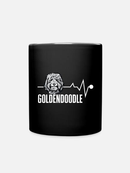 Goldendoodle Doodle Hund - Tasse einfarbig - Schwarz