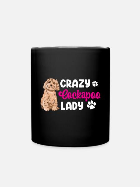 Cockapoo Hund - Tasse einfarbig - Schwarz