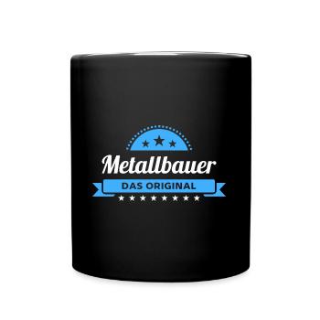 Metallbauer Design für stolze Handwerker - Tasse einfarbig - Schwarz - Vorne