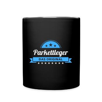 Parkettleger Design für stolze Handwerker - Tasse einfarbig - Schwarz - Vorne