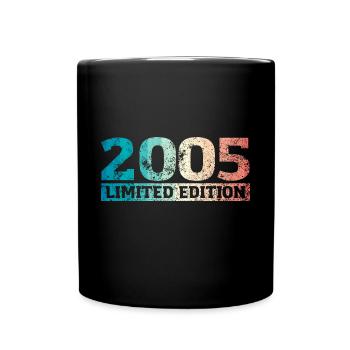 Limited Edition 2005 Birthday Year 2005 - Full Colour Mug - black - Front