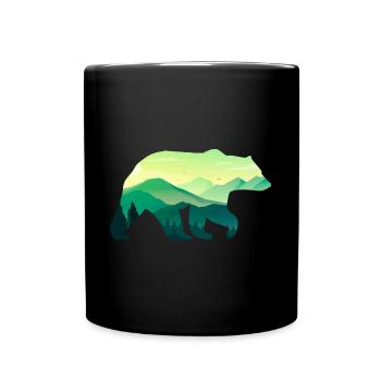 Bear - Full Colour Mug - black - Front
