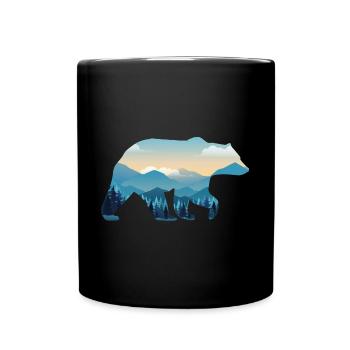 Bear - Full Colour Mug - black - Front