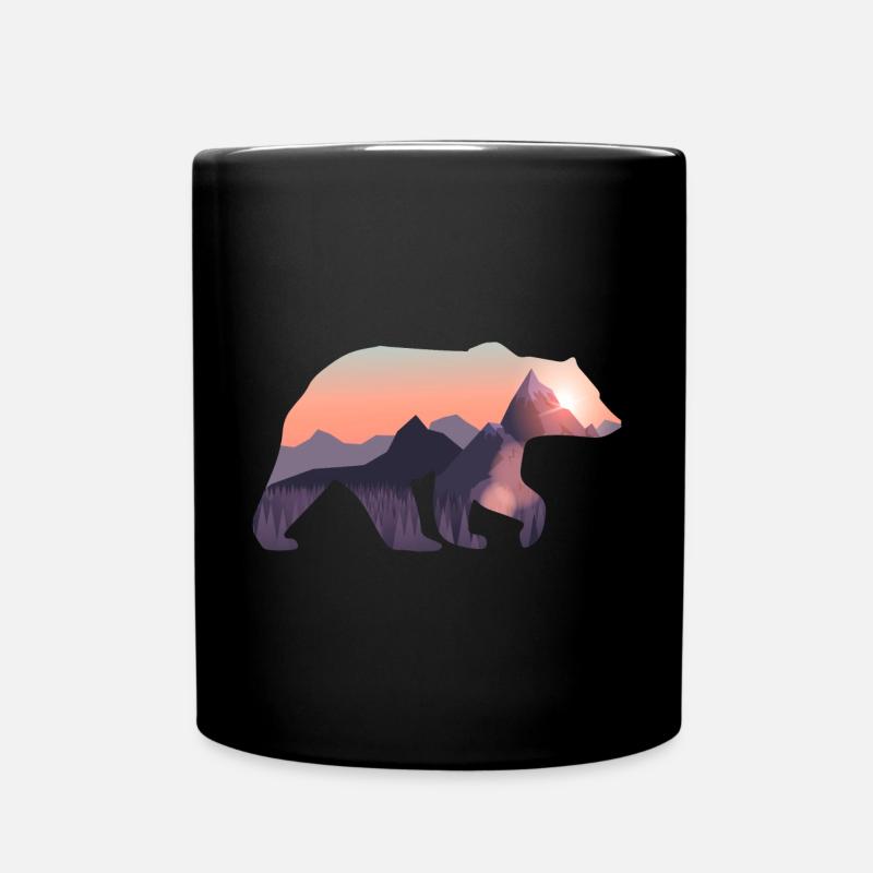 Bär - Tasse einfarbig - Schwarz