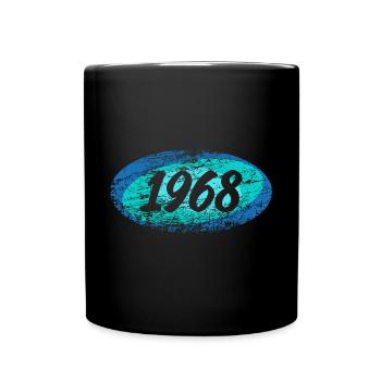 Jahr 1968 - Tasse einfarbig - Schwarz - Vorne