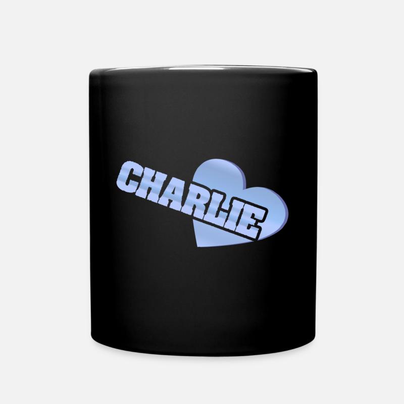 J’adore Charlie - Mug uni - noir