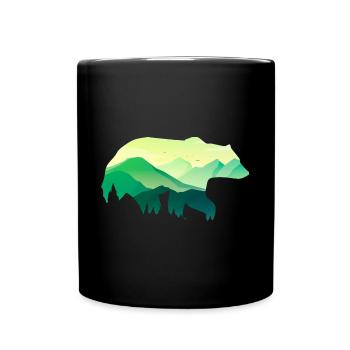 Bear - Full Colour Mug - black - Front