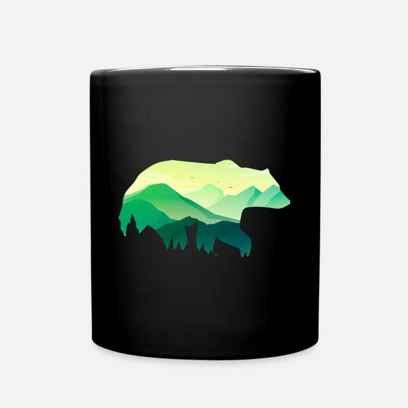 Bär - Tasse einfarbig - Schwarz