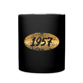 Edelmetall 1957 - Tasse einfarbig - Schwarz - Vorne