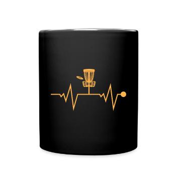 Discgolf Disc Golf Frisbee - Tasse einfarbig - Schwarz - Vorne