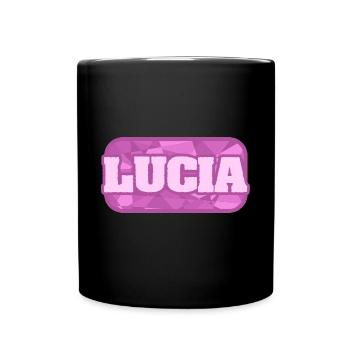 Nature Organic Health First name Lucia - Full Colour Mug - black - Front