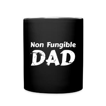 NFT Non Fungible Dad - Tasse einfarbig - Schwarz - Vorne