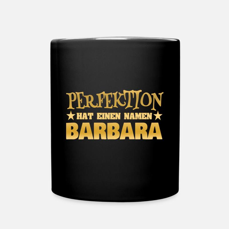 Frauenname Barbara - Tasse einfarbig - Schwarz