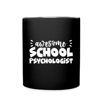 Super psychologue scolaire - Mug uni - noir - Devant