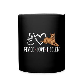 Bouvier australien Red Blue Heeler - Mug uni - noir - Devant