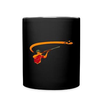 Tir au piège Tir au pigeon en argile Skeet - Mug uni - noir - Devant