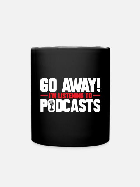 Podcaster Podcast - Tasse einfarbig - Schwarz