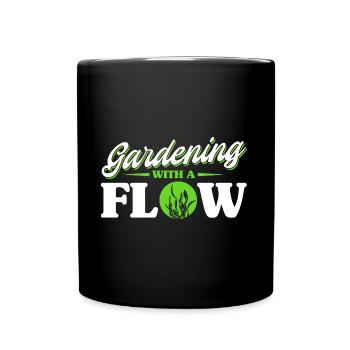 Jardinier aquatique jardinage dans la rivière cadeau - Mug uni - noir - Devant