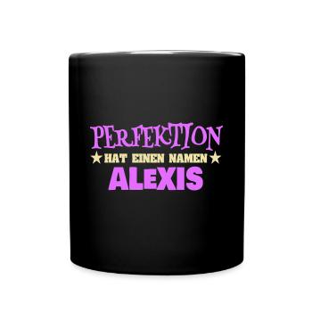 Geschenk für Alexis - Tasse einfarbig - Schwarz - Vorne