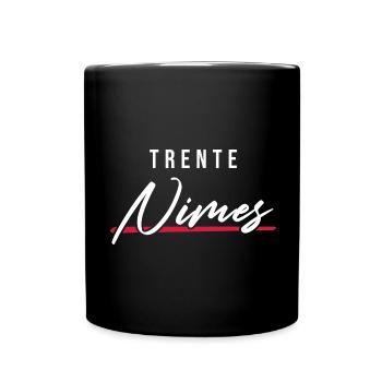 Nîmes 30 Frankreich Kennzeichen - Tasse einfarbig - Schwarz - Vorne