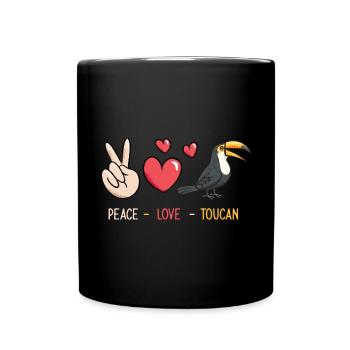 Toucan Bird Rainforest - Full Colour Mug - black - Front