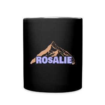 Lustig für Rosalie Geschenkidee Spaß - Tasse einfarbig - Schwarz - Vorne