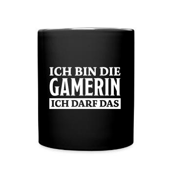 Gamerin Spruch Videospiel Sprüche Gamerin Geschenk - Tasse einfarbig - Schwarz - Vorne