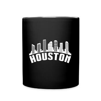 Conception de la ligne d’horizon de Houston pour les fiers résidents de Houston - Mug uni - noir - Devant
