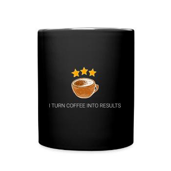 Hard Work Coffee Design für stolze, motivierte - Tasse einfarbig - Schwarz - Vorne