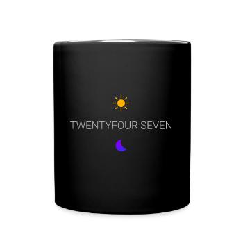 Harte Arbeit Twentyfourseven Design für stolze - Tasse einfarbig - Schwarz - Vorne