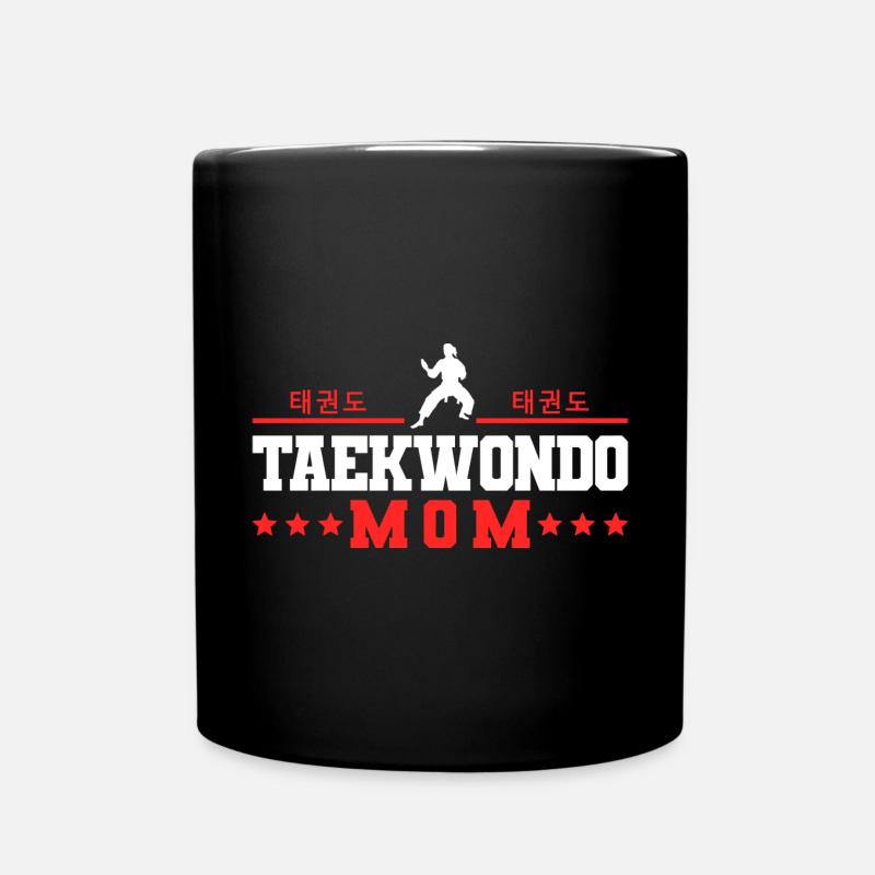 TKD Korean Martial Arts Tae Kwon - Tasse einfarbig - Schwarz