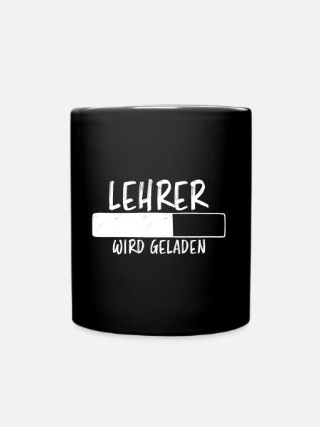 Lehrer Spruch Unterricht Lustiges Lehrer Geschenk - Tasse einfarbig - Schwarz
