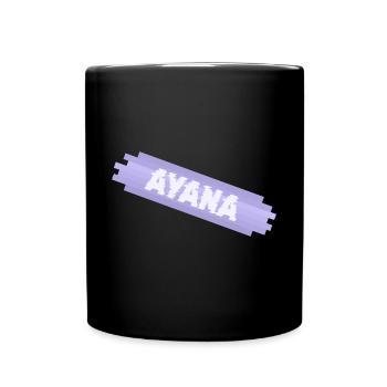Vorname für Ayana Mutter Säugling - Tasse einfarbig - Schwarz - Vorne