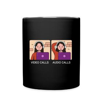 Working video calls for design for proud Pinoys - Full Colour Mug - black - Front