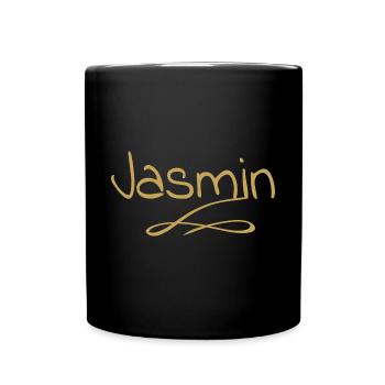 Vorname jasmin - Tasse einfarbig - Schwarz - Vorne