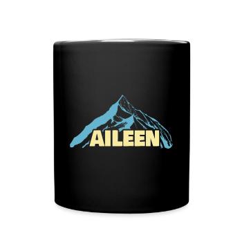 Woman's name Aileen - Full Colour Mug - black - Front