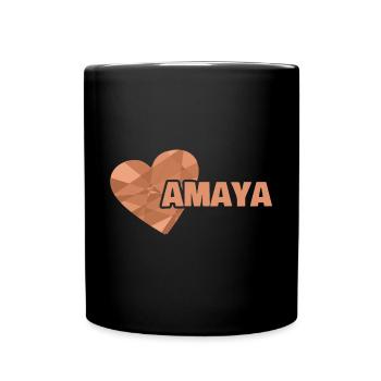Heart Amaya - Full Colour Mug - black - Front
