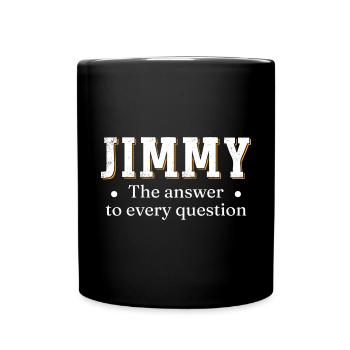 Drôle de nom de Jimmy Jim - Mug uni - noir - Devant