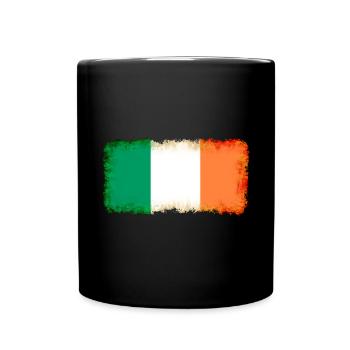 Land Irland - Tasse einfarbig - Schwarz - Vorne
